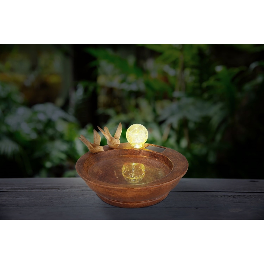 Globo - Iluminação solar LED LED/0,06W/3V IP44 Banho dos pássaros