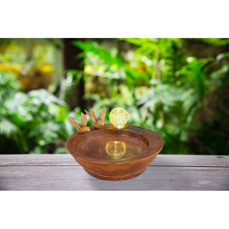 Globo - Iluminação solar LED LED/0,06W/3V IP44 Banho dos pássaros