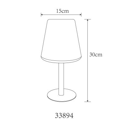 Globo - Candeeiro de mesa tátil solar LED RGB LED/0,1W/3V IP44