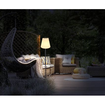 Globo - Candeeiro de pé LED RGB solar tátil LED/0,1W/3V IP44 + comando
