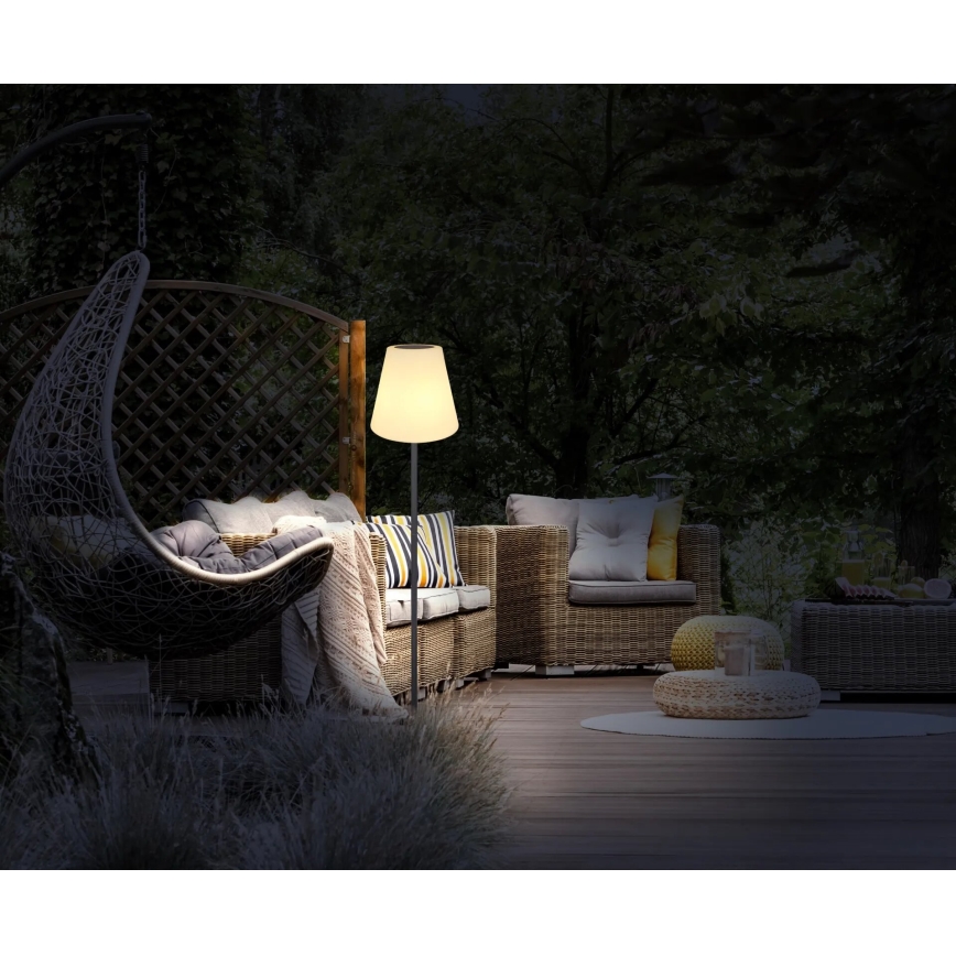 Globo - Candeeiro de pé LED RGB solar tátil LED/0,1W/3V IP44 + comando