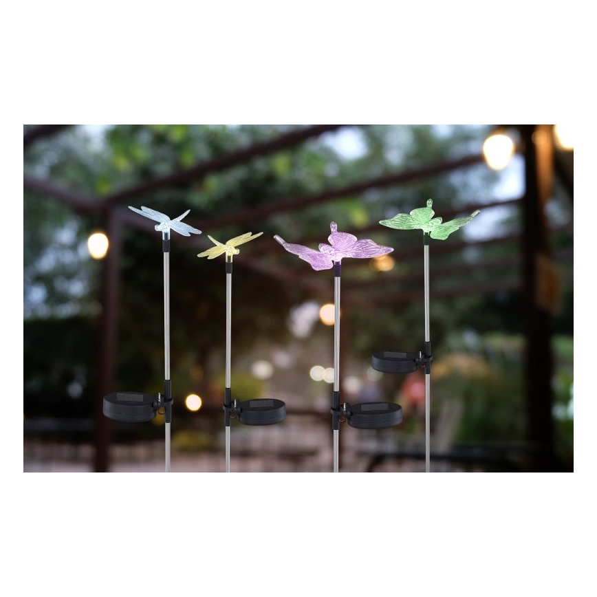 Globo - CONJUNTO 4x Iluminação solar LED LED/0,06W/3V IP44