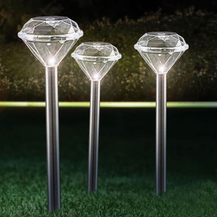 Globo 33956-3 - CONJUNTO 3x Luz solar LED/0,06W/3,2V IP44