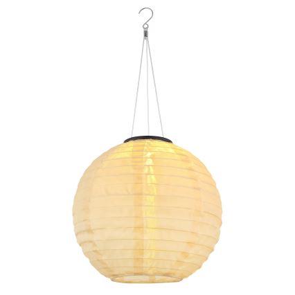 Globo - Iluminação suspensa LED solar LED/0,5W/3V IP44 300 mAh bege