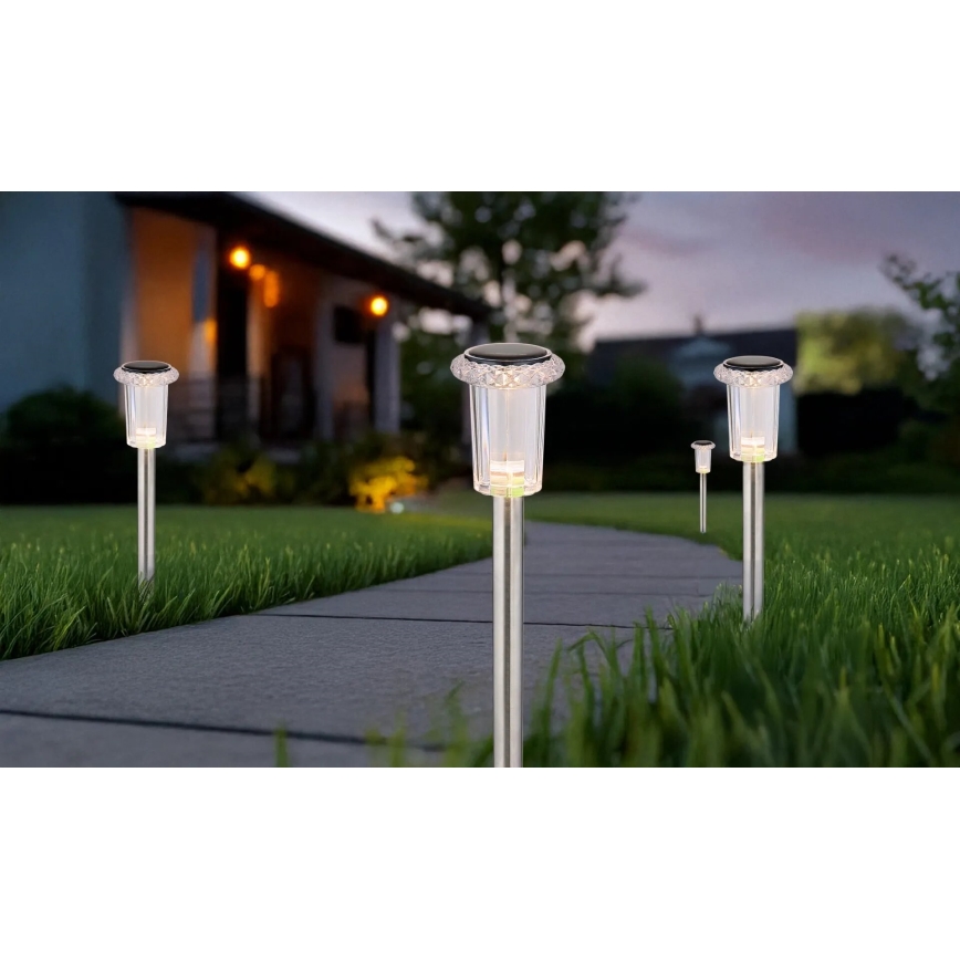 Globo - CONJUNTO 4x Luzes solares LED LED/0,06W/1,2V IP44 100 mAh