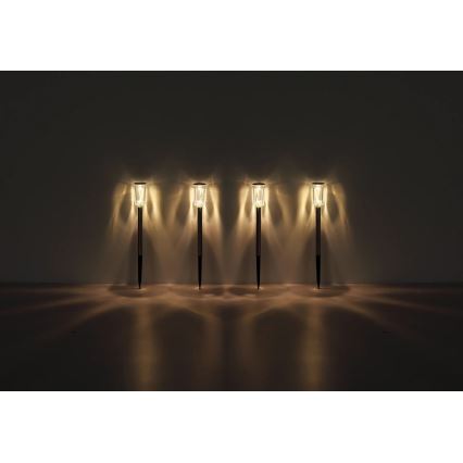 Globo - CONJUNTO 4x Luzes solares LED LED/0,06W/1,2V IP44 100 mAh