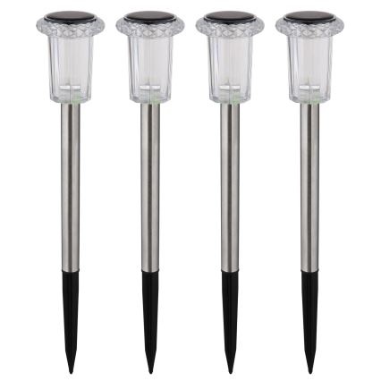 Globo - CONJUNTO 4x Luzes solares LED LED/0,06W/1,2V IP44 100 mAh