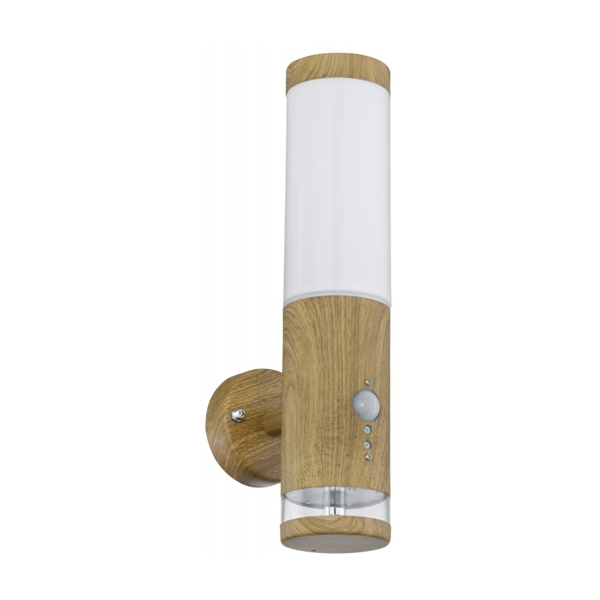 Globo - Iluminação de parede exterior com sensor 1xE27/15W/230V IP44