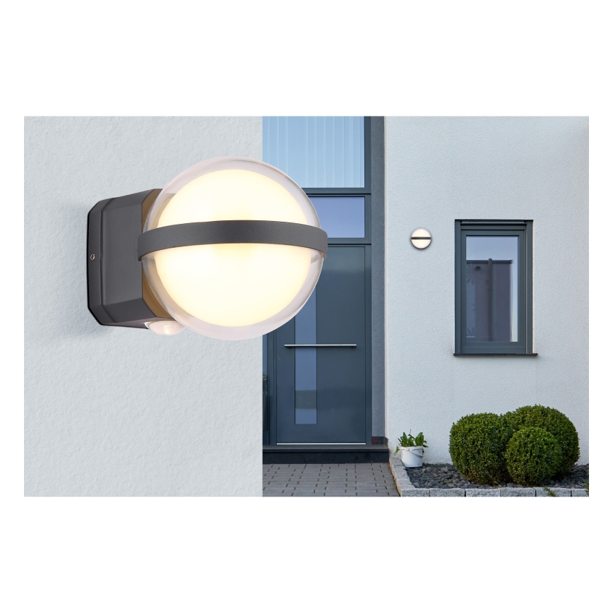 Globo - Iluminação de parede exterior LED LED/12W/230V IP54 preto