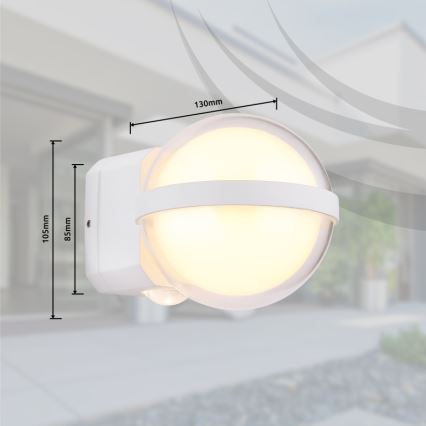 Globo - Iluminação de parede exterior LED LED/12W/230V IP54 branco