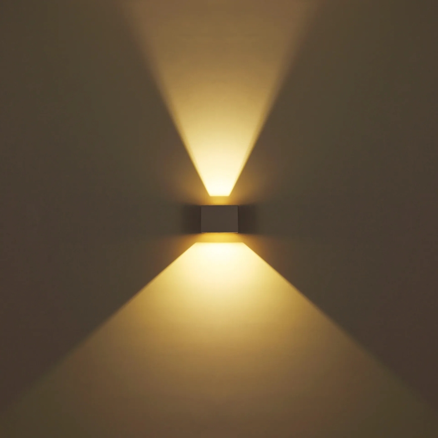Globo - Aplique de parede LED para exterior 2xLED/3W/230V IP54