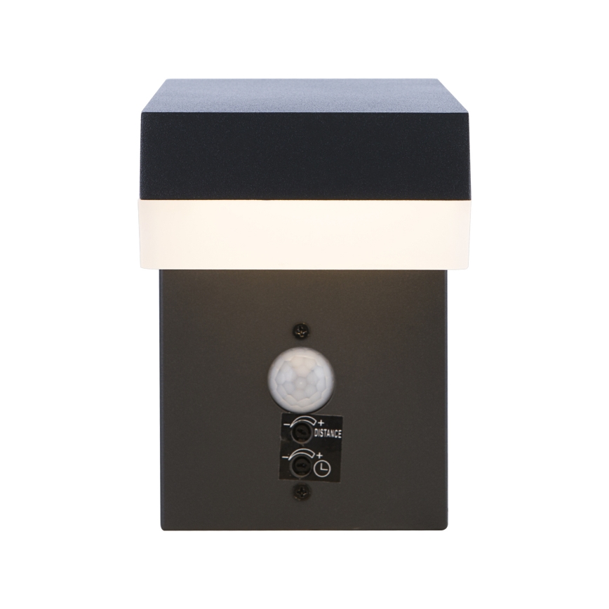 Globo - Luminária de parede exterior LED com sensor LED/9,5W/230V IP44