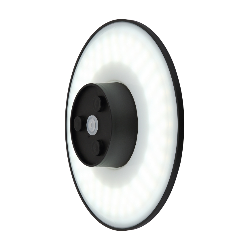 Globo - Luminária de parede LED para exterior LED/15W/230V 3000/4000/6000K diâmetro 25,2 cm IP44 preta