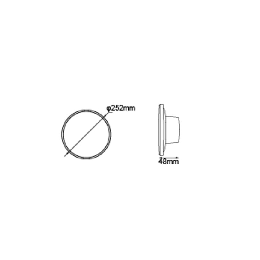 Globo - Luminária de parede LED para exterior LED/15W/230V 3000/4000/6000K diâmetro 25,2 cm IP44 preta