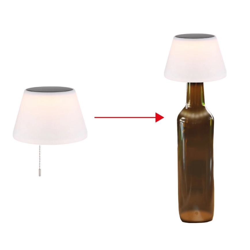 Globo - Luz solar LED para garrafas 10xLED/1,5W/3V IP44