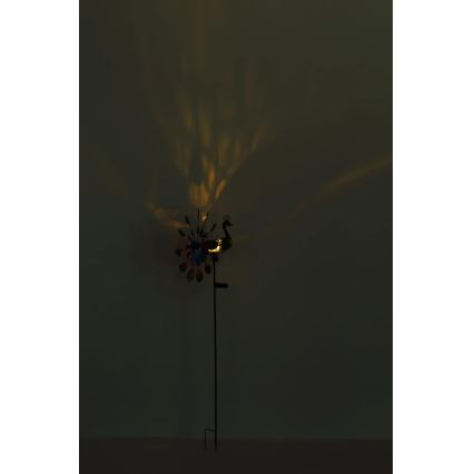 Globo - Decoração solar LED/0,06W/3V IP44 pavão