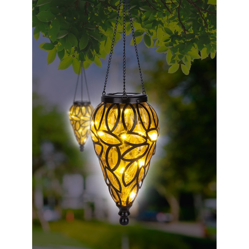 Globo - Iluminação solar LED LED/0,9W/3,2V IP44 amarelo