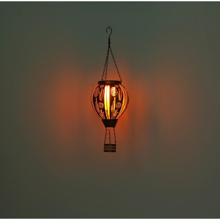 Globo - Decoração solar LED suspensa 12xLED/0,02W/3V IP44 Balão voador