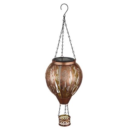 Globo - Decoração solar LED suspensa 12xLED/0,02W/3V IP44 Balão voador