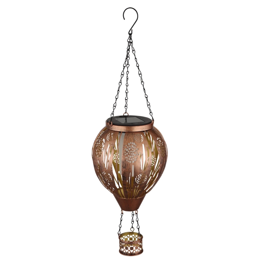 Globo - Decoração solar LED suspensa 12xLED/0,02W/3V IP44 Balão voador