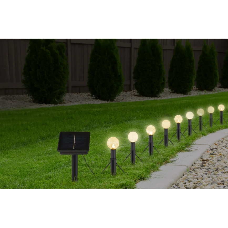 Globo - Corrente solar LED RGB 20xLED/0,06W/3V 770 cm IP44