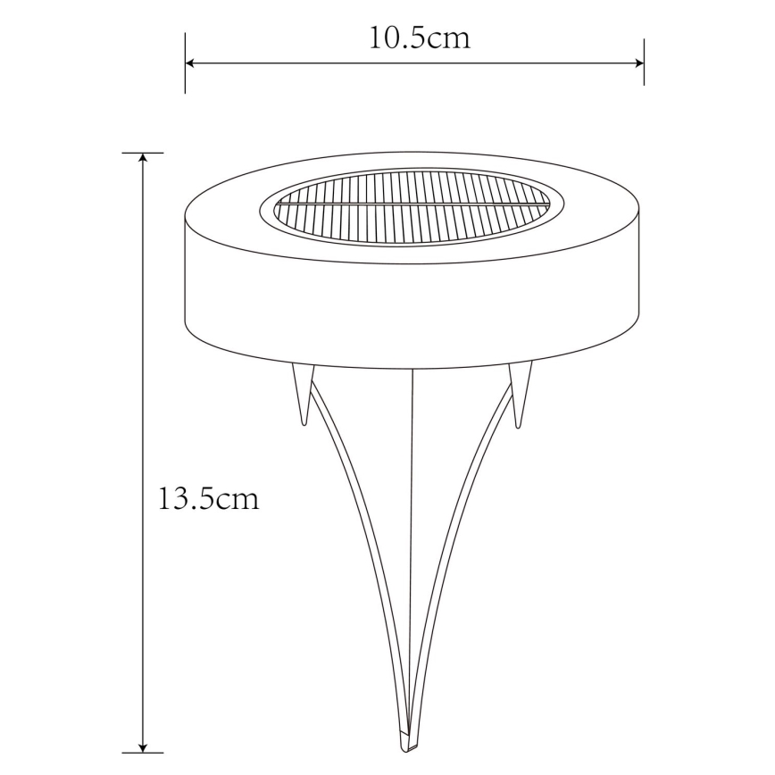 Globo - CONJUNTO 2x Iluminação solar LED LED/0,8W/3V 3200K IP44