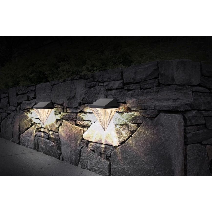 Globo - CONJUNTO 2x Iluminação de parede solar LED LED/0,5W/3V IP44