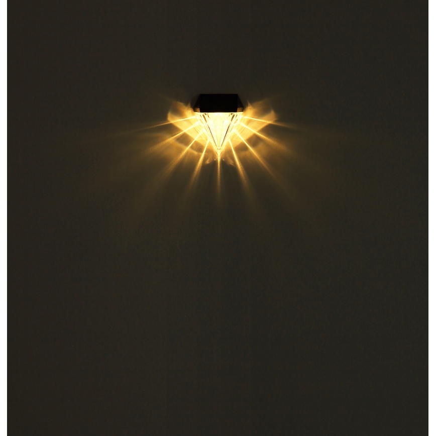 Globo - CONJUNTO 2x Luzesde parede solar LED LED/0,5W/3V IP44 600 mAh