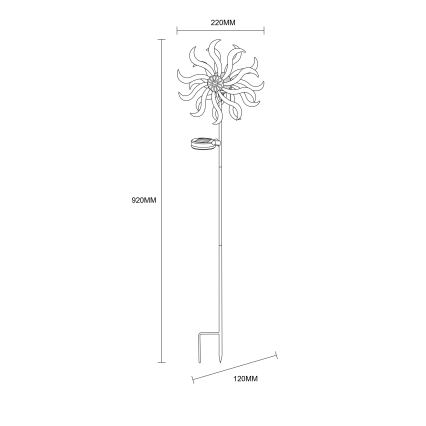 Globo - Decoração solar LED/0,06W/3,2V IP44