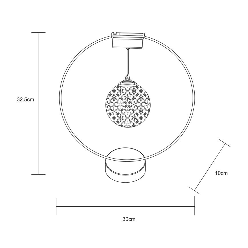Globo - Iluminação solar LED LED/0,06W/1,2V prateado IP44