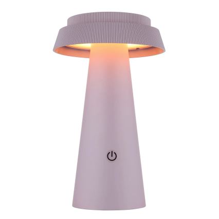 Globo - Candeeiro solar LED tátil com regulação LED/4W/3,7W IP54 rosa