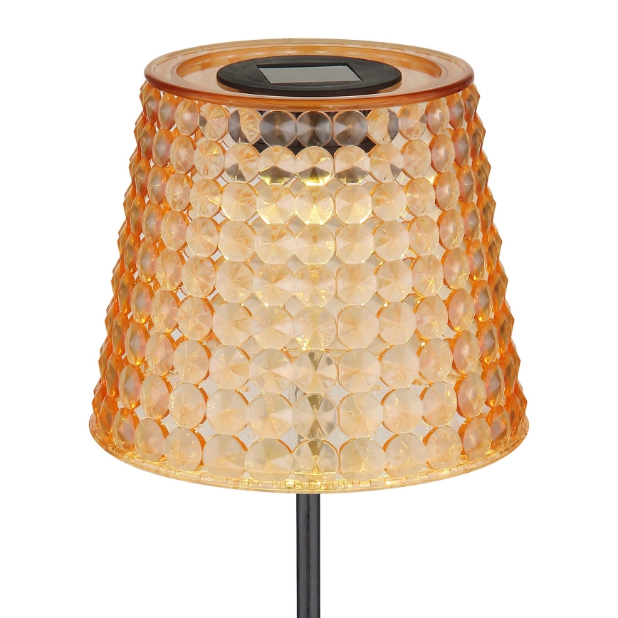 Globo - CONJUNTO 2x Luzes solares LED LED/0,06W/3V IP44 40 mAh laranja