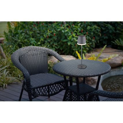 Globo - Iluminação solar LED LED/0,6W/3V 3000K IP44 antracite