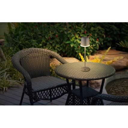 Globo - Iluminação solar LED LED/0,6W/3V 3000K IP44 antracite