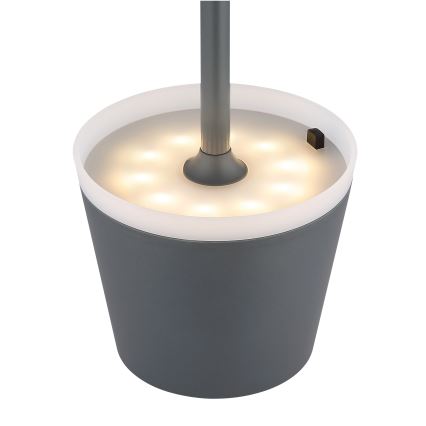 Globo - Iluminação solar LED LED/0,6W/3V 3000K IP44 antracite