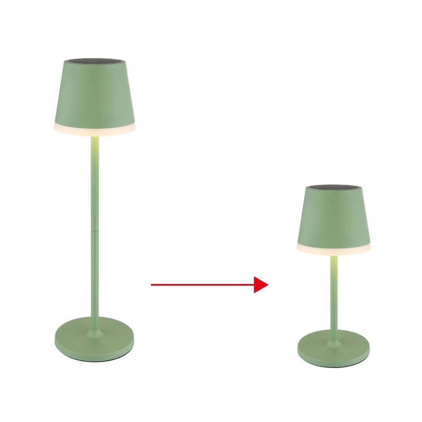 Globo - Iluminação solar LED LED/0,06W/3V 3000K IP44 verde