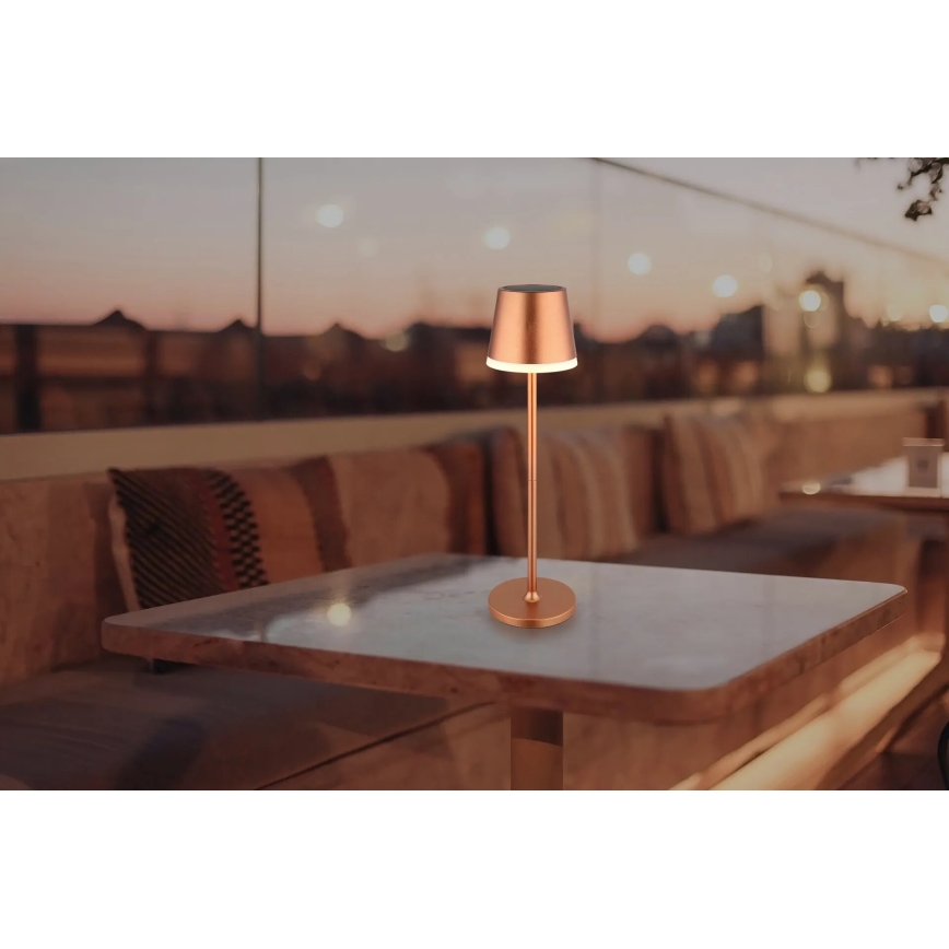 Globo - Iluminação solar LED LED/0,6W/3V 3000K IP44 cobre