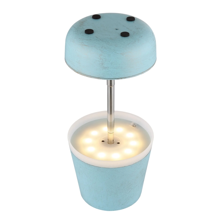 Globo - Candeeiro solar LED 10xLED/0,06W/3V IP44 azul