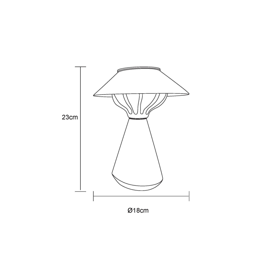 Globo - Candeeiro solar LED 10xLED/0,06W/1,2V IP44 castanho