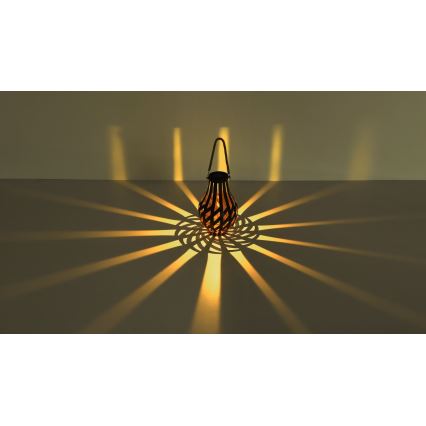 Globo - Iluminação solar LED LED/0,06W/3V IP44 bambu