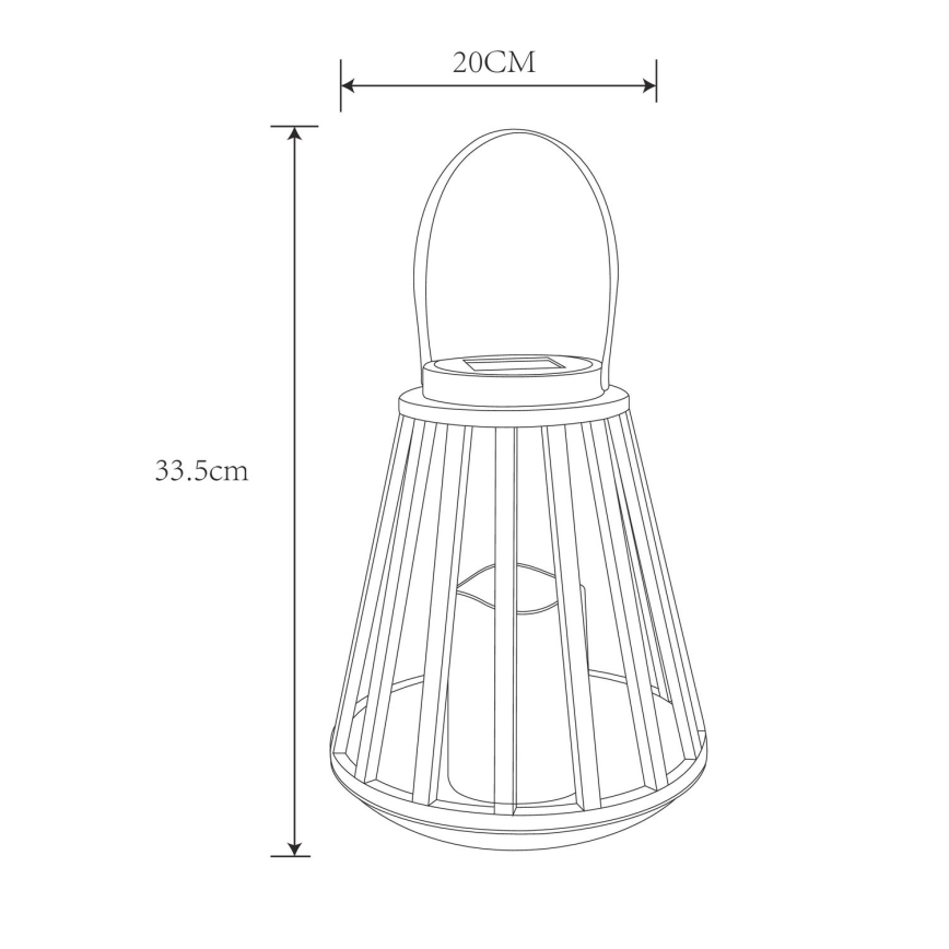 Globo - Iluminação solar LED LED/0,06W/3V 3200K IP44