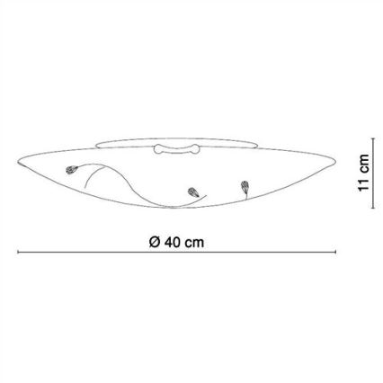 Globo - Luz de teto 3xE27/40W/230V