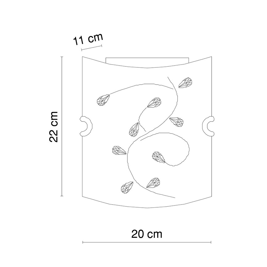 Globo - Luz de parede 1xE27/60W/230V