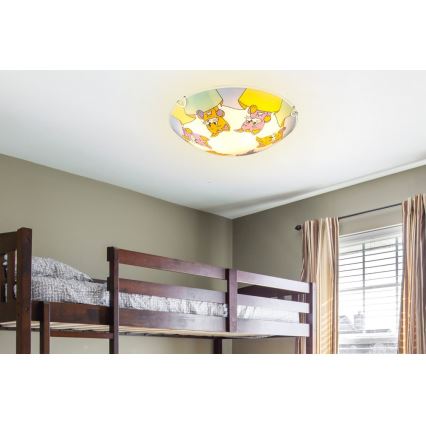 Globo - Luz de teto de criança 2xE27ILLU/60W/230V