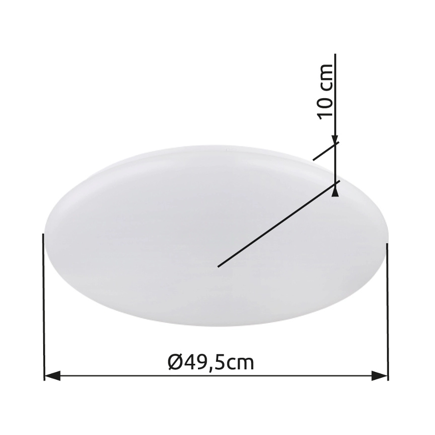 Globo - Iluminação de teto LED LED/24W/230V diâmetro 49,5 cm branco