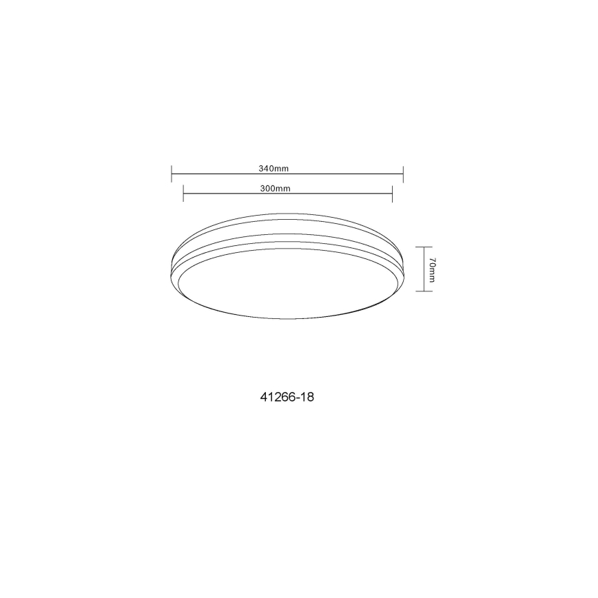 Globo - Iluminação de teto LED RGBW com regulação LED/18W/230V 2700-6000K + comando
