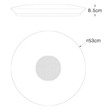 Globo - Iluminação de teto RGBW com regulação LED/50W/230V + controlo remoto