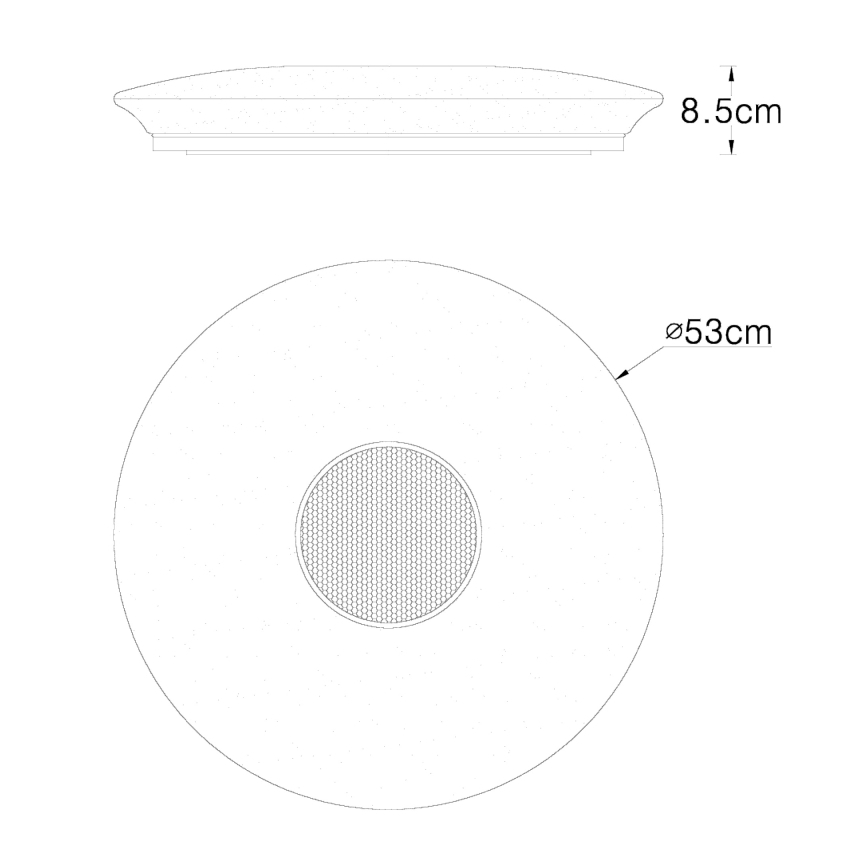 Globo - Iluminação de teto RGBW com regulação LED/50W/230V + controlo remoto