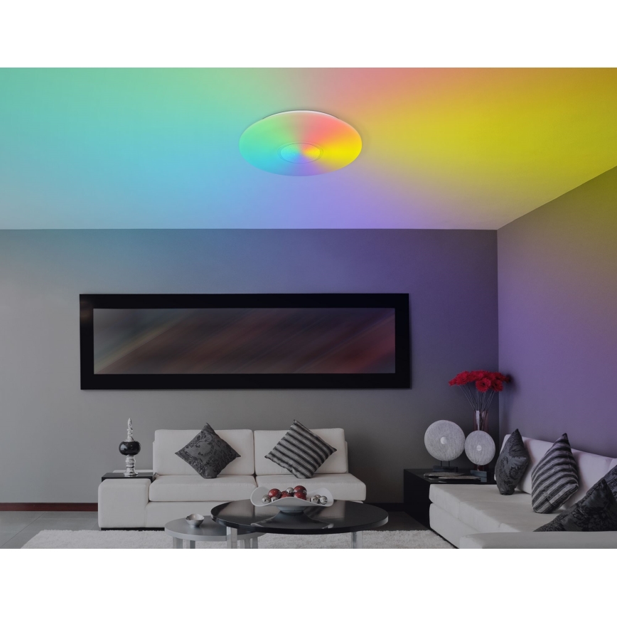 Globo - Iluminação de teto RGBW com regulação LED/40W/230V 3000-6500K + controlo remoto