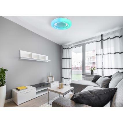 Globo - Iluminação de teto RGBW com regulação LED/18W/230V 2700-6500K + controlo remoto